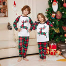 Green & Red Christmas Deer Holiday Family Pajamas Set