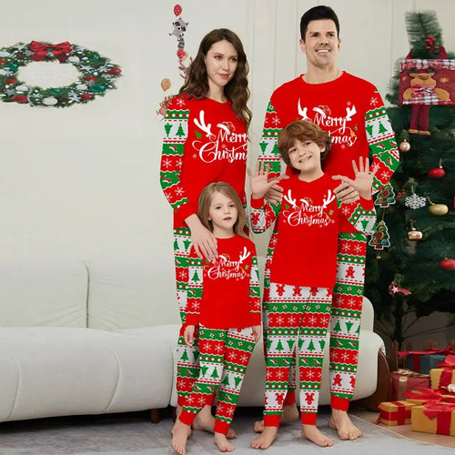 Red Christmas Holiday Family Matching Outfit Matching Pajamas