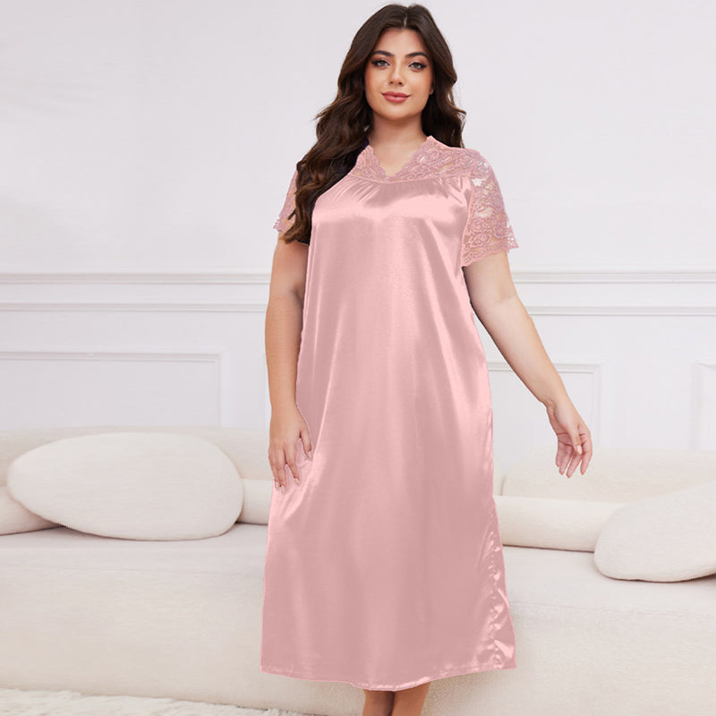 Oversized Loose Satin Pajamas