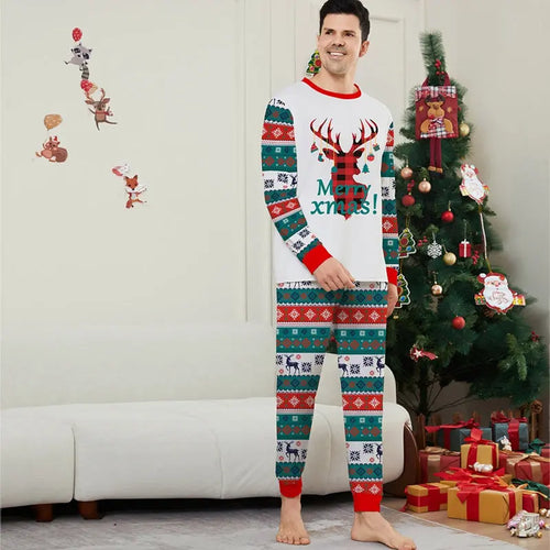 Christmas Reindeer Horns Family Matching Outfit Matching Pajamas