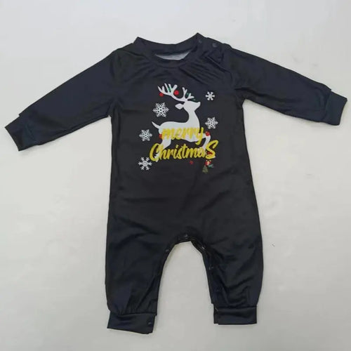 Jumping Deer In The Snowflake Family Matching Pajama Matching Pajamas