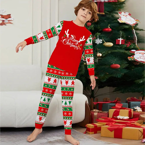 Red Christmas Holiday Family Matching Outfit Matching Pajamas