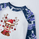 Starry Reindeer Blue Family Matching Pajamas