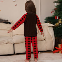 Cute Christmas Deer Plaid Family Matching Outfit