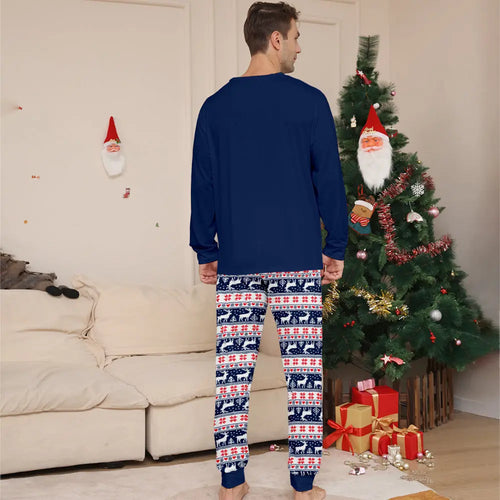 Jumping Happy Christmas Deer Family Matching Pajamas Set Matching Pajamas