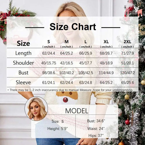 Women's Christmas Deer Ugly Sweater