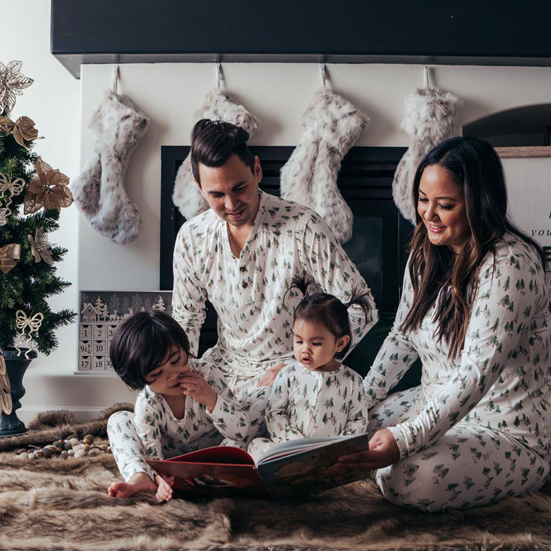 White Christmas pajamas or women, kids and men in Canada and Usa