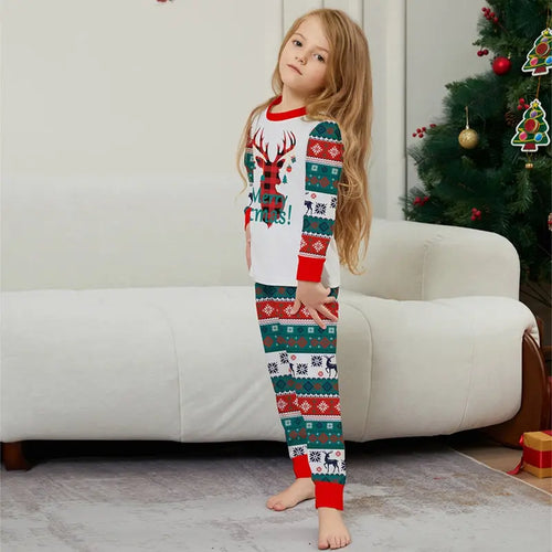 Christmas Reindeer Horns Family Matching Outfit Matching Pajamas