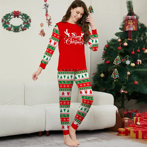 Red Christmas Holiday Family Matching Outfit Matching Pajamas