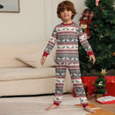 Grey Christmas Deer Family Pajamas Outfit