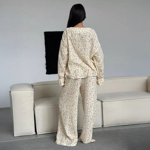 Floral Cotton Women Pajamas