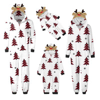 Christmas Tree In The Snow Family Holiday Matching Jumpsuit