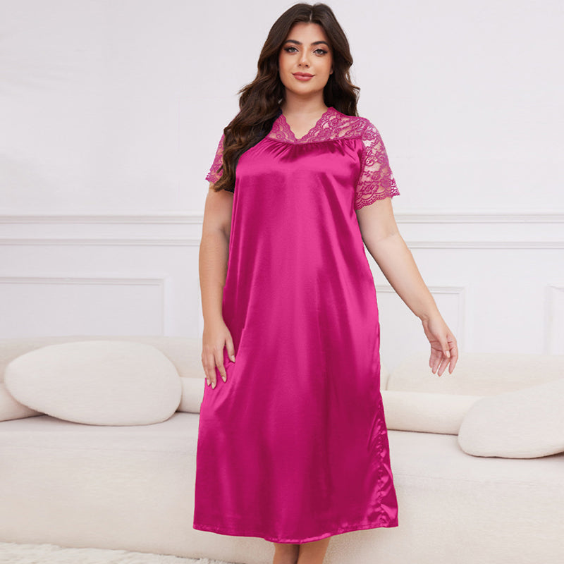 Oversized Loose Satin Pajamas