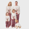 White Reindeer Christmas Family Matching Clothes, Ouitfits, Sweaters & Pajamas