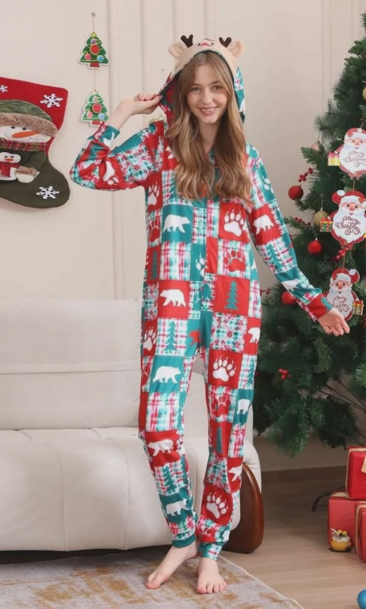 Polar Bear Holiday Family Matching Jumpsuit