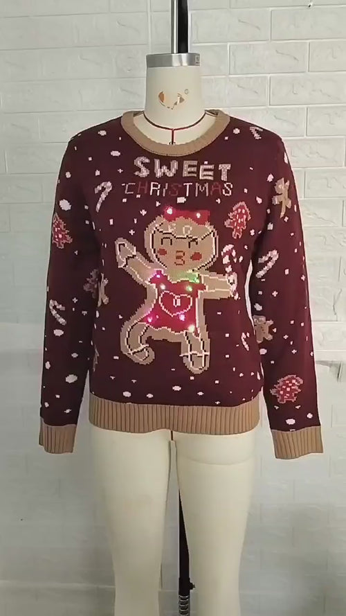Funny Gingerbread Ugly Christmas Sweater